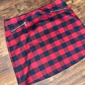 Buffalo plaid xl skirt from Maurices